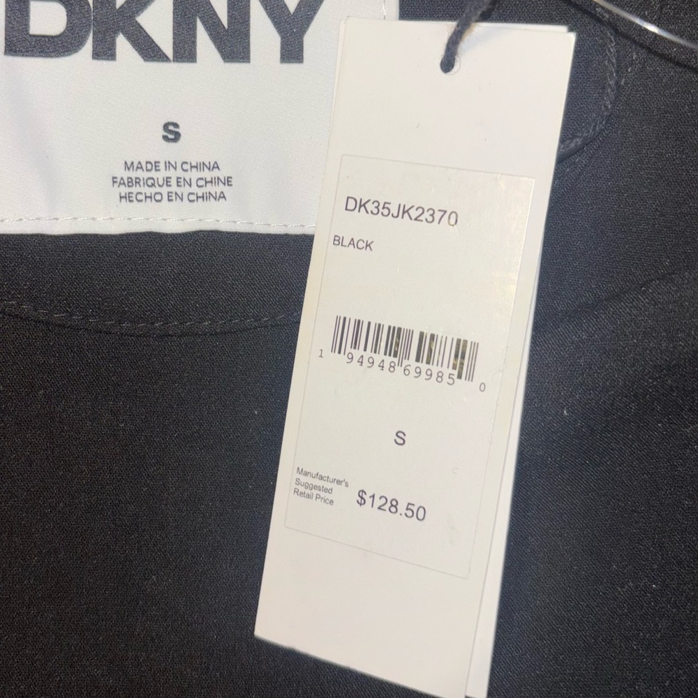 DKNY Scuba Jacket Full Zip King Black Lightweight Pockets Men’s Size Small - Picture 14 of 14